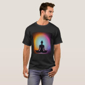 Yoga Girl Female Sun Salutation Meditation Chakra  T-Shirt (Vorne ganz)