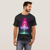 Yoga Girl Female Sun Salutation Meditation Chakra  T-Shirt (Vorne ganz)