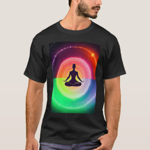 Yoga Girl Female Sun Salutation Meditation Chakra T-Shirt