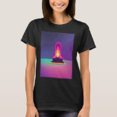 Yoga Girl Female Sun Salutation Meditation Chakra  T-Shirt (Vorderseite)