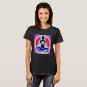 Yoga Girl Female Sun Salutation Meditation Chakra  T-Shirt (Vorne ganz)