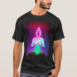 Yoga Girl Female Sun Salutation Meditation Chakra T-Shirt