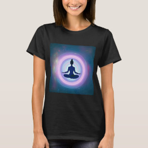 Yoga Girl Female Sun Salutation Meditation Chakra T-Shirt