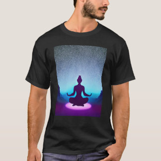 Yoga Girl Female Sun Salutation Meditation Chakra T-Shirt