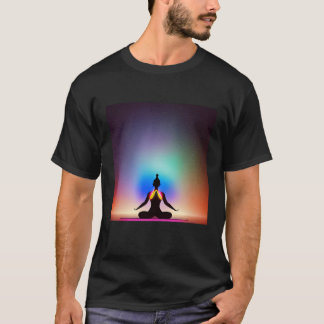 Yoga Girl Female Sun Salutation Meditation Chakra T-Shirt