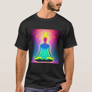 Yoga Girl Female Sun Salutation Meditation Chakra T-Shirt