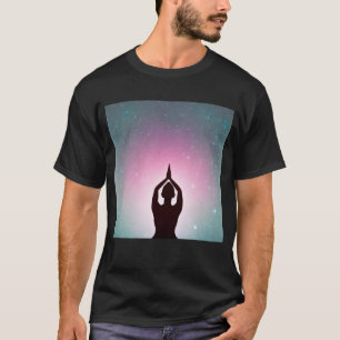 Yoga Girl Female Sun Salutation Meditation Chakra T-Shirt