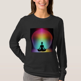 Yoga Girl Female Sun Salutation Meditation Chakra T-Shirt
