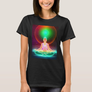 Yoga Girl Female Sun Salutation Meditation Chakra T-Shirt