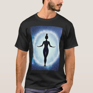Yoga Girl Female Sun Salutation Meditation Chakra T-Shirt