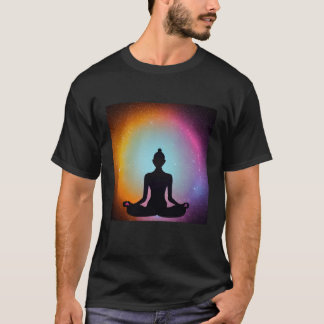 Yoga Girl Female Sun Salutation Meditation Chakra T-Shirt