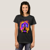 Yoga Girl Female Sun Salutation Meditation Chakra T-Shirt (Vorne ganz)