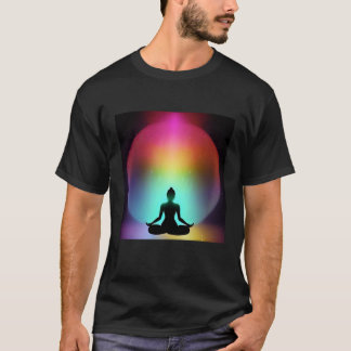 Yoga Girl Female Sun Salutation Meditation Chakra T-Shirt