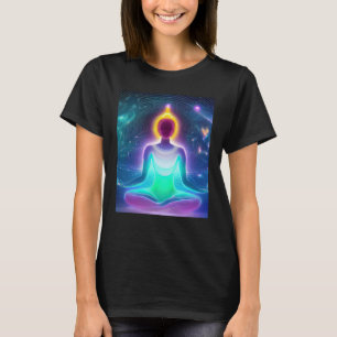 Yoga Girl Female Sun Salutation Meditation Chakra T-Shirt