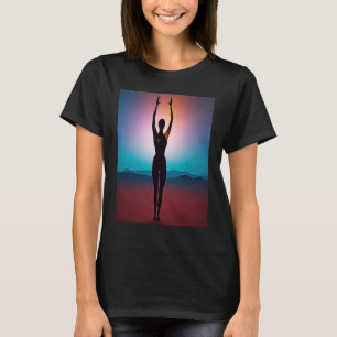 Yoga Girl Female Sun Salutation Meditation Chakra T-Shirt