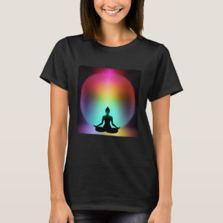 Yoga Girl Female Sun Salutation Meditation Chakra T-Shirt