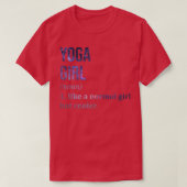 Yoga Girl Funny Zitat T-Shirt (Design vorne)