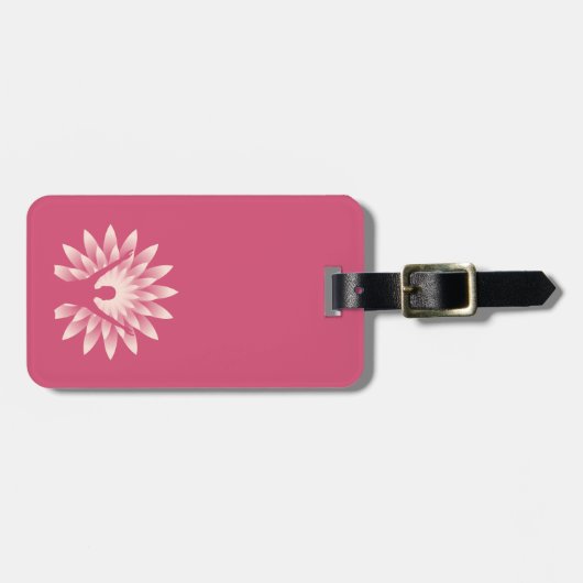 Yoga Girl Gepäckanhänger (Vorderseite horizontal)