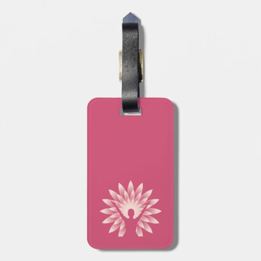 Yoga Girl Gepäckanhänger (Rückseite vertikal)