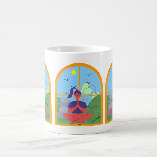 Yoga Girl Kaffeetasse (Mittel)