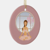 Yoga-Girl Keramik Ornament (Rechts)