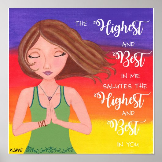 Yoga Girl - Kunstdruckerei Poster (Vorne)