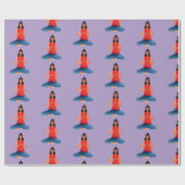 Yoga Girl Meditation Namaste Geschenkpapier (Flach)