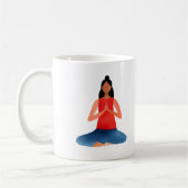 Yoga Girl Meditation Namaste Kaffeetasse (Links)