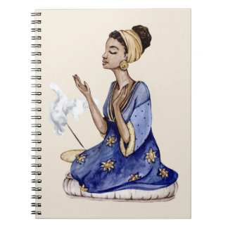 Yoga Girl | Meditation | Yoga Illustration Notizblock