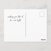 Yoga Girl meditieren, Dreamy Star Clouds Celestial Postkarte (Rückseite)