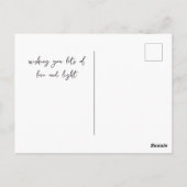 Yoga Girl meditieren, Dreamy Star Clouds Celestial Postkarte (Rückseite)