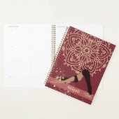 Yoga Girl Modern Mandala Magenta Gold Planer (Anzeige)