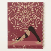 Yoga Girl Modern Mandala Magenta Gold Planer (Rückseite)