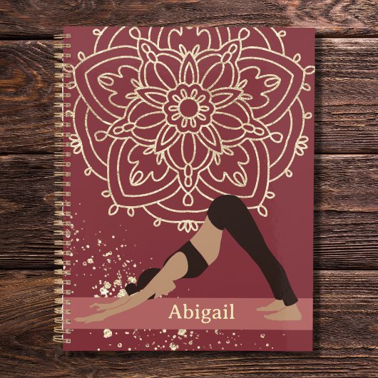 Yoga Girl Modern Mandala Magenta Gold Planer