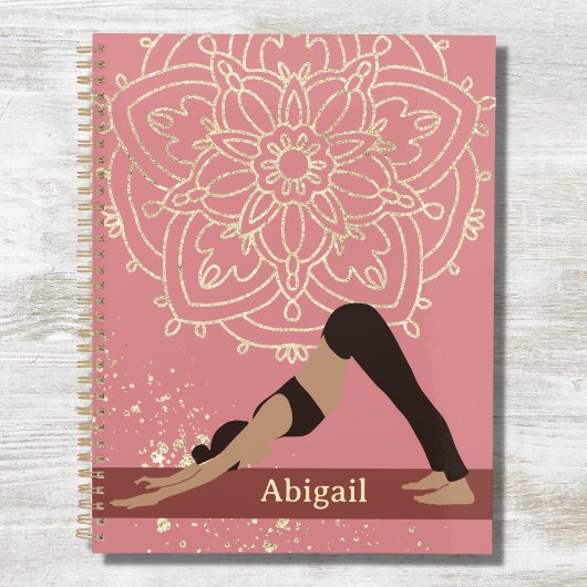 Yoga Girl Modern Mandala Rose Pink Gold Planer