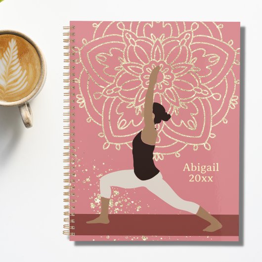 Yoga Girl Modern Mandala Rose Pink Gold Planer