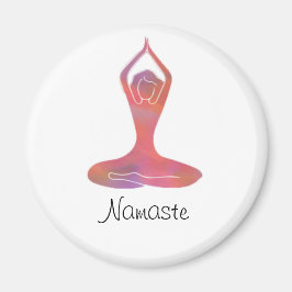 Yoga Girl Namaste Magnet