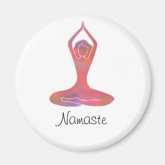 Yoga Girl Namaste Magnet (Vorne)