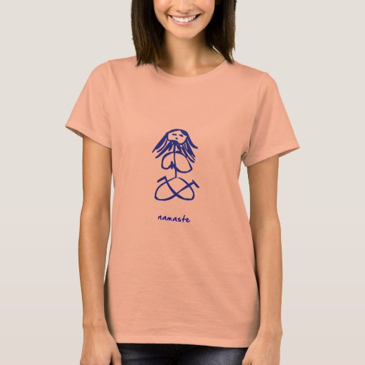Yoga Girl namaste T-Shirt (Vorderseite)