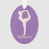 Yoga Girl Ornament (Rückseite)