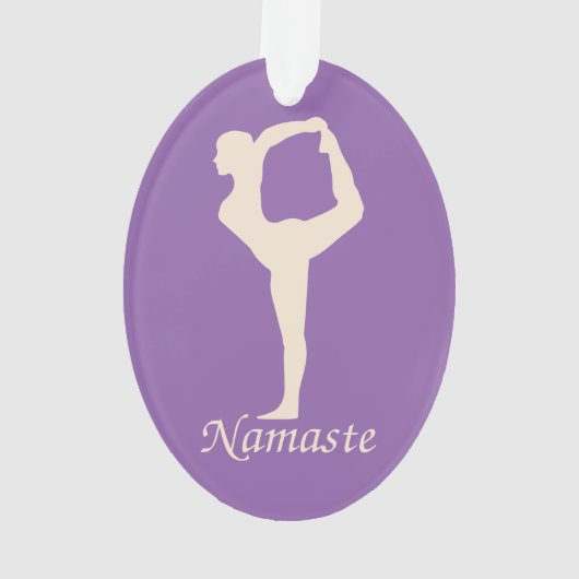 Yoga Girl Ornament (Rückseite)