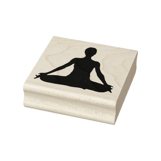 YOGA GIRL POSE RUBBER BRIEFMARKE GUMMISTEMPEL (Stempel)