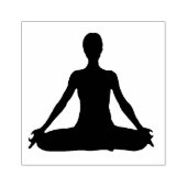 YOGA GIRL POSE RUBBER BRIEFMARKE GUMMISTEMPEL (Prägung)