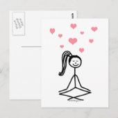 Yoga Girl Postkarte (Vorne/Hinten)
