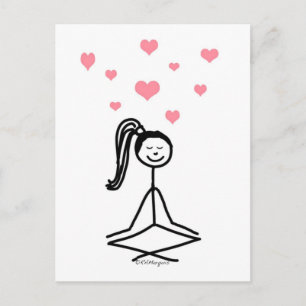 Yoga Girl Postkarte
