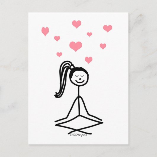 Yoga Girl Postkarte (Vorderseite)