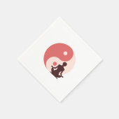 Yoga Girl Serviette (Ecke)