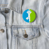 Yoga Girl Silhouette Abzeichen Button (Beispiel)