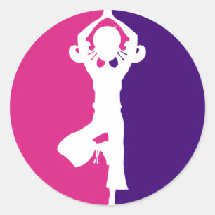 Yoga Girl Silhouette Sticker