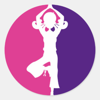 Yoga Girl Silhouette Sticker
